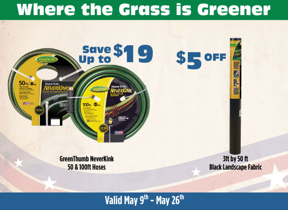 Memorial Day Sales - lawn maintenance