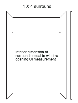 Custom PVC window surround option 1 drawing