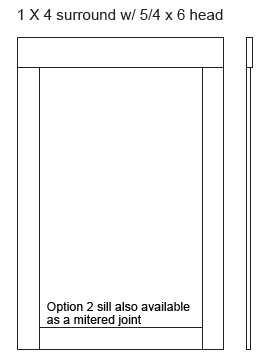 Custom PVC window surround option 2 drawing