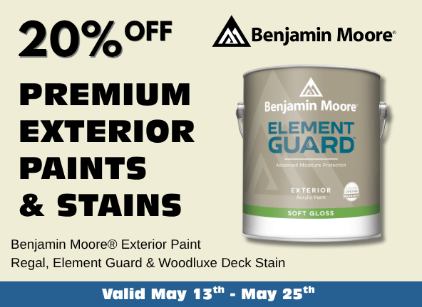 Memorial Day Sales - 20% Off Exterior Paint & Stain
