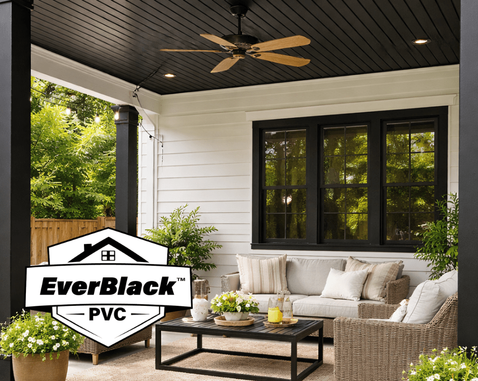 EverBlack PVC™ Beadboard Porch Installation