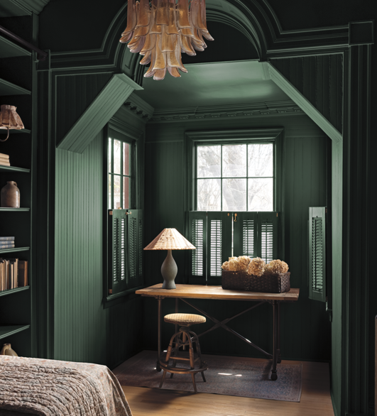 Benjamin Moore 2027 Color of the Year - Webster Green Hx-130 Inspiration